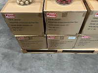 Partij diverse glazen kerstballen 40mm 36/tube (96x) - afbeelding 10 van  15