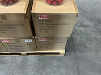 Partij diverse glazen kerstballen 40mm 36/tube (96x) - afbeelding 11 van  15