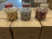 Partij diverse glazen kerstballen 40mm 36/tube (96x) - afbeelding 14 van  15