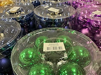 Partij diverse glazen kerstballen 60mm 30/tube (82 tubes) - afbeelding 8 van  22