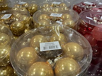 Partij diverse glazen kerstballen 60mm 30/tube (82 tubes) - afbeelding 1 van  14