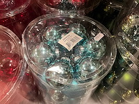 Partij diverse glazen kerstballen 60mm 30/tube (82 tubes) - afbeelding 4 van  14