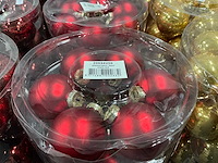 Partij diverse glazen kerstballen 60mm 30/tube (82 tubes) - afbeelding 4 van  22
