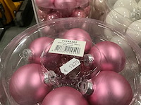 Partij diverse glazen kerstballen 60mm 30/tube (82 tubes) - afbeelding 16 van  22