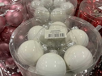 Partij diverse glazen kerstballen 60mm 30/tube (82 tubes) - afbeelding 17 van  22