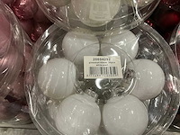 Partij diverse glazen kerstballen 60mm 30/tube (82 tubes) - afbeelding 18 van  22