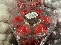 Partij diverse glazen kerstballen 60mm 30/tube (82 tubes) - afbeelding 20 van  22