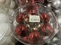 Partij diverse glazen kerstballen 60mm 30/tube (82 tubes) - afbeelding 22 van  22