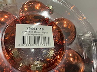 Partij diverse glazen kerstballen 60mm 30/tube (82 tubes) - afbeelding 11 van  17