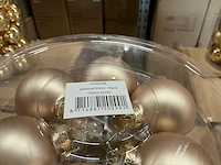Partij diverse glazen kerstballen 60mm 30/tube (94 tubes) - afbeelding 2 van  18