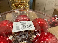 Partij diverse glazen kerstballen 60mm 30/tube (94 tubes) - afbeelding 4 van  18