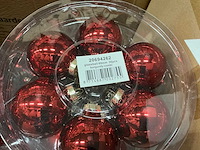 Partij diverse glazen kerstballen 60mm 30/tube (94 tubes) - afbeelding 5 van  7