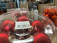 Partij diverse glazen kerstballen 60mm 30/tube (96 tubes) - afbeelding 1 van  3