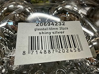 Partij diverse glazen kerstballen 60mm 30/tube (96 tubes) - afbeelding 2 van  15