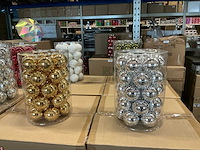 Partij diverse glazen kerstballen 60mm 30/tube (96 tubes) - afbeelding 15 van  15