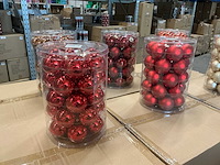 Partij diverse glazen kerstballen 60mm 30/tube (96 tubes) - afbeelding 2 van  13