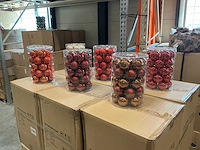 Partij diverse glazen kerstballen 60mm 30/tube (96 tubes) - afbeelding 1 van  13