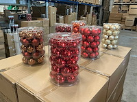 Partij diverse glazen kerstballen 60mm 30/tube (96 tubes) - afbeelding 6 van  13