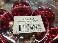 Partij diverse glazen kerstballen 60mm 30/tube (96 tubes) - afbeelding 4 van  11