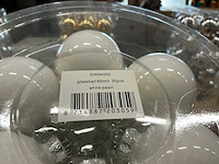 Partij diverse glazen kerstballen 60mm 30/tube (96 tubes) - afbeelding 5 van  11