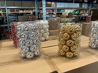 Partij diverse glazen kerstballen 60mm 30/tube (96 tubes) - afbeelding 11 van  11