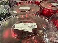 Partij diverse glazen kerstballen 80mm 15/tube (112 tubes) - afbeelding 18 van  20