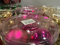 Partij diverse glazen kerstballen 80mm 15/tube (112 tubes) - afbeelding 8 van  20