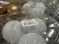 Partij diverse glazen kerstballen 80mm 15/tube (112 tubes) - afbeelding 11 van  20