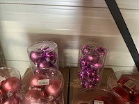 Partij diverse glazen kerstballen 80mm 15/tube (52 tubes) - afbeelding 2 van  7