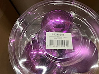 Partij diverse glazen kerstballen 80mm 15/tube (81 tubes) - afbeelding 7 van  13