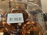 Partij diverse glazen kerstballen 80mm 15/tube (81 tubes) - afbeelding 8 van  9