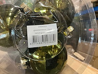 Partij diverse glazen kerstballen 80mm 15/tube (88 tubes) - afbeelding 6 van  12