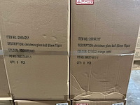 Partij diverse glazen kerstballen 80mm 15/tube (96 tubes) - afbeelding 2 van  11