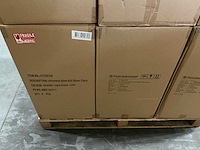 Partij diverse glazen kerstballen 80mm 15/tube (96 tubes) - afbeelding 1 van  8