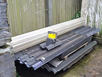 Partij diverse golfplaten op pallet