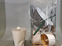 Partij diverse hanglampen en lampenkappen, o.a lnd design