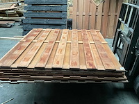 Partij diverse hardhout tuinschermen 180x180 cm - afbeelding 1 van  13