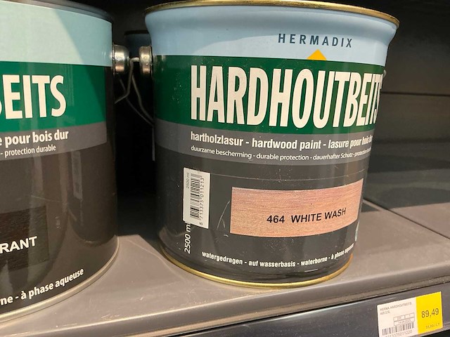 Partij diverse hermadix hardhoutbeits (16x) - afbeelding 1 van  1