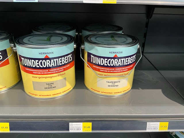 Partij diverse hermadix tuindecoratiebeits (33x) - afbeelding 1 van  2