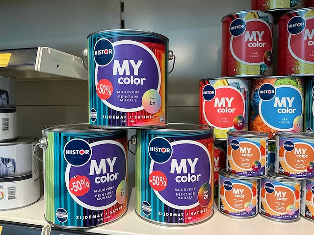 Partij diverse histor my color lak & muurverf (38x) - afbeelding 2 van  5