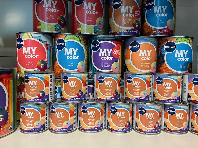 Partij diverse histor my color lak & muurverf (38x) - afbeelding 4 van  5