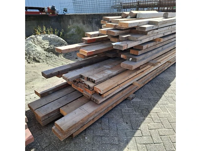 Partij diverse houten balken - afbeelding 5 van  6