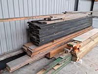 Partij diverse houten planken en balken - afbeelding 8 van  11