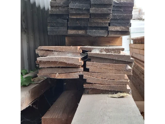 Partij diverse houten planken en balken - afbeelding 10 van  11