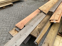 Partij diverse houten planken/balken - afbeelding 7 van  12