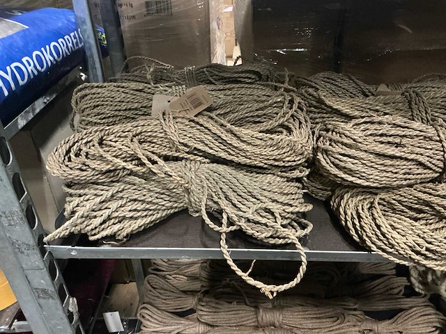 Partij diverse jute touw/seagrass twisted/raw kordels/overige (108x) - afbeelding 10 van  16