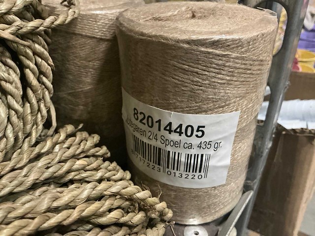Partij diverse jute touw/seagrass twisted/raw kordels/overige (108x) - afbeelding 8 van  16