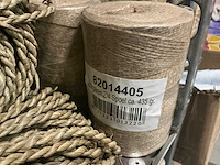 Partij diverse jute touw/seagrass twisted/raw kordels/overige (108x) - afbeelding 8 van  16