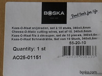 Partij diverse kaas snij-onderdelen o.a. boska cheese-o-matic snijdraden voor kaassnijmachine - afbeelding 7 van  13