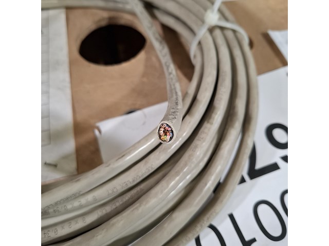 Partij diverse kabel op houten haspel - afbeelding 3 van  7